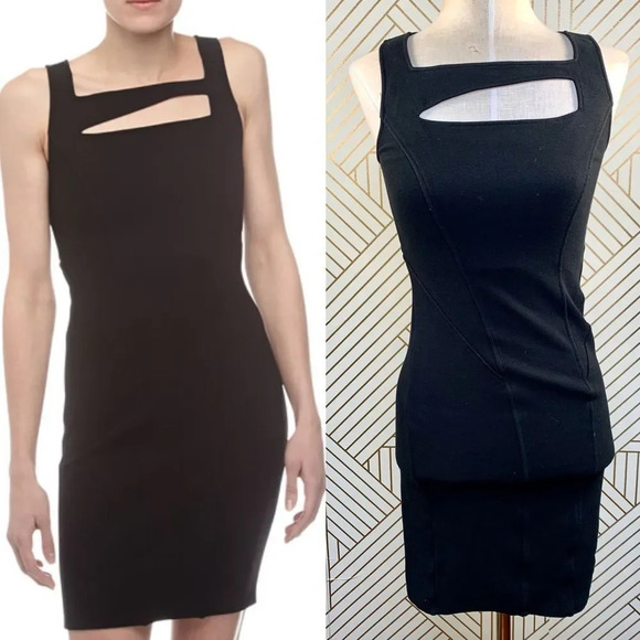 Helmut Lang Gala‎ Knit Black Cutout Dress LBD - Picture 1 of 10